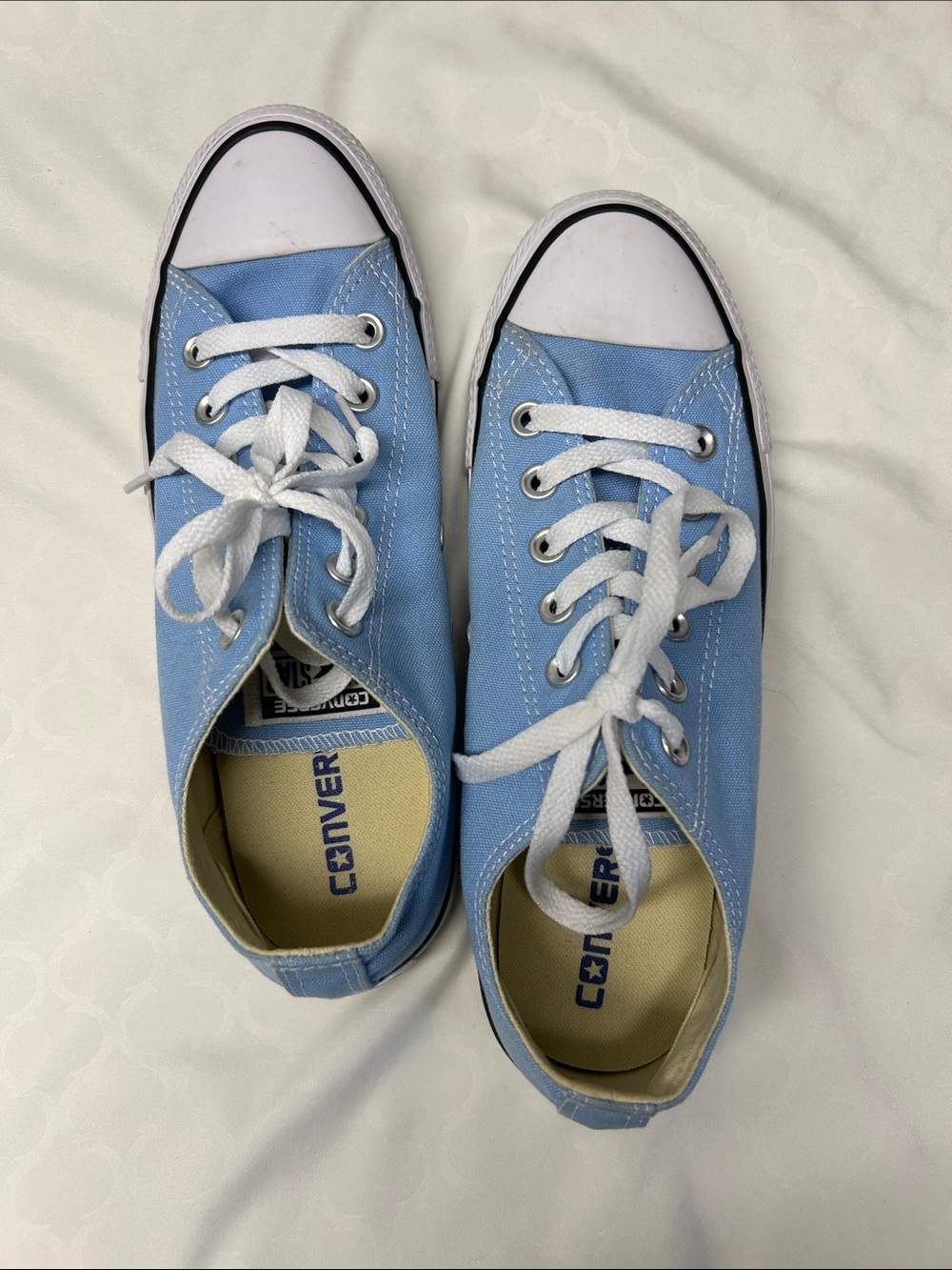 Converse Light Blue Low Top Sneakers